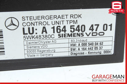 06-13 Mercedes W211 E350 E550 ML550 R350 TPMS Tire Pressure Controler Module OEM