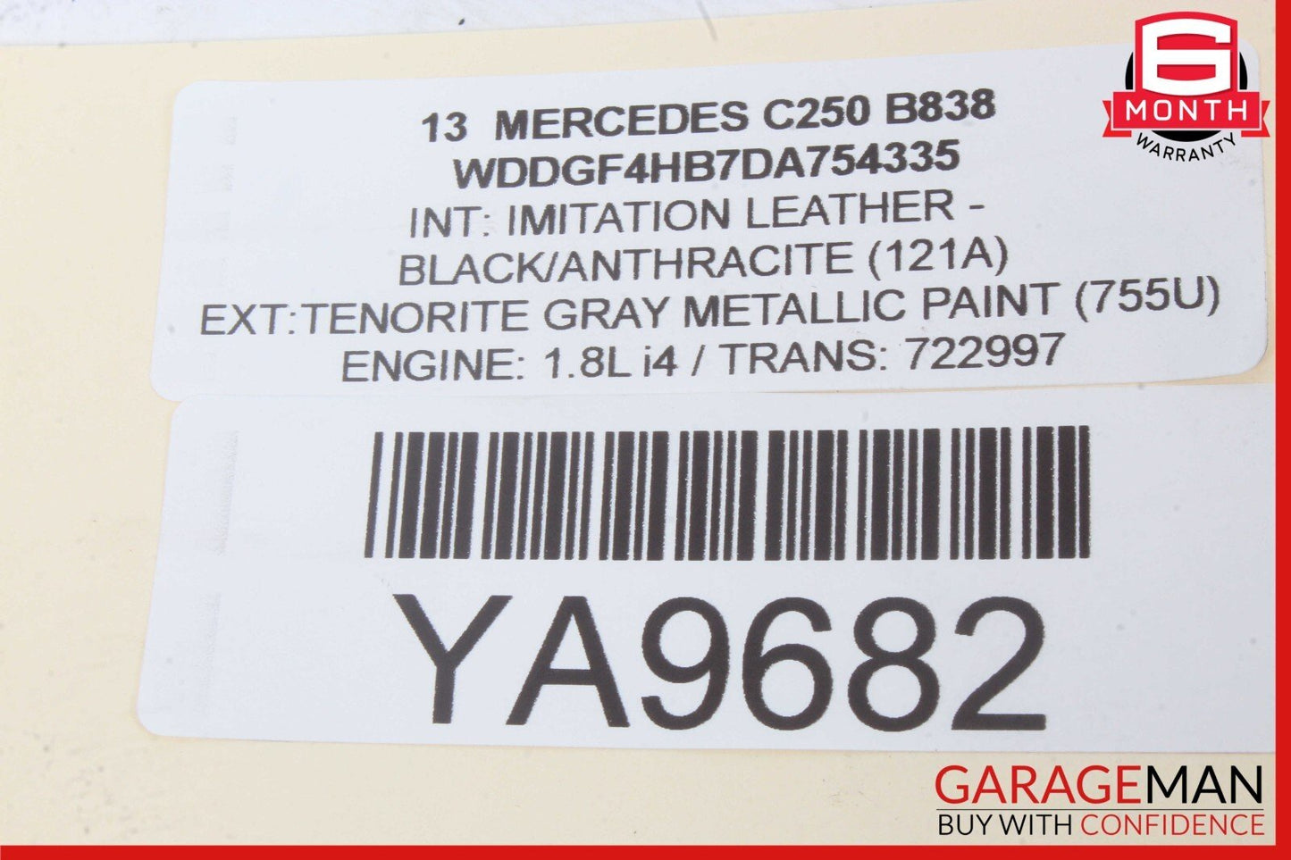 08-16 Mercedes W204 C250 C300 Front Left Side Door Window Regulator Motor OEM