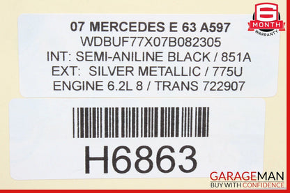 Mercedes SL500 CLS500 E63 AMG Rear Left / Right Suspension Upper Control Arm OEM