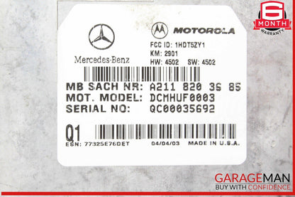 03-09 Mercedes W211 E320 Voice Communication Control Module Unit 2118203685 OEM