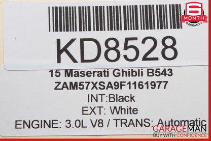 14-17 Maserati Ghibli Dashboard Instrument Panel Analog Clock Trim Cover Assy