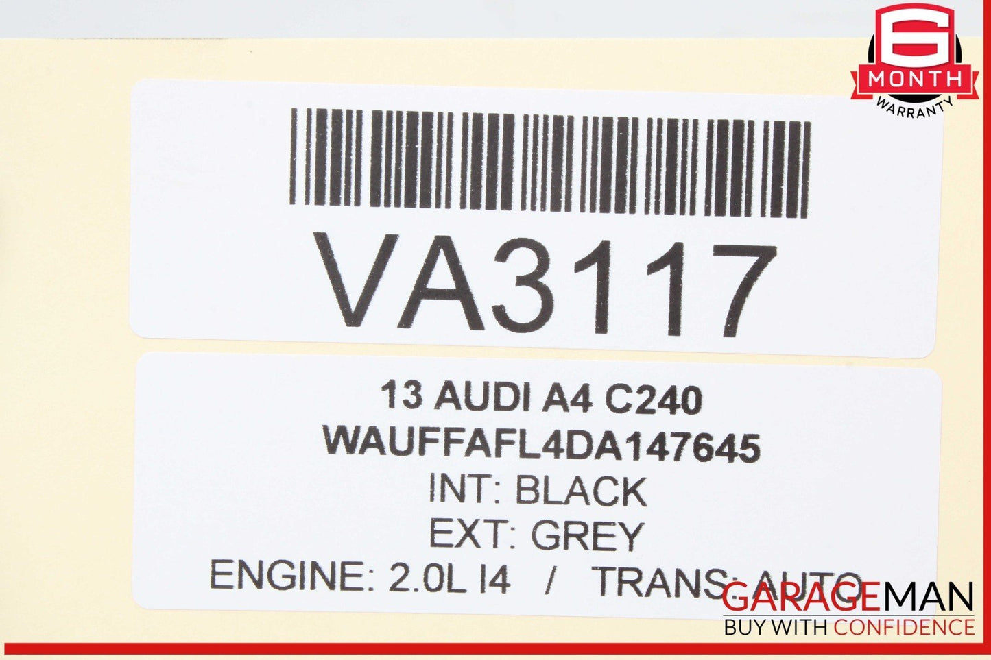 09-16 Audi A4 Front Right Passenger Side Window Regulator Motor 8K0959802A  OEM