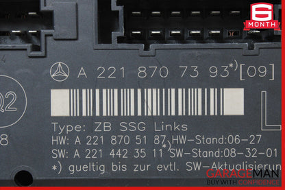 07-13 Mercedes W221 S550 S63 Front Left Driver Side Under Seat Control Unit OEM