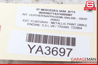 07-13 Mercedes W221 S550 S63 AMG S400 Door Harness Rear Left or Right Side