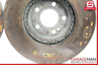 15-20 Mercedes W205 C300 C350e Front Left & Right Side Brake Rotor Disc Set of 2