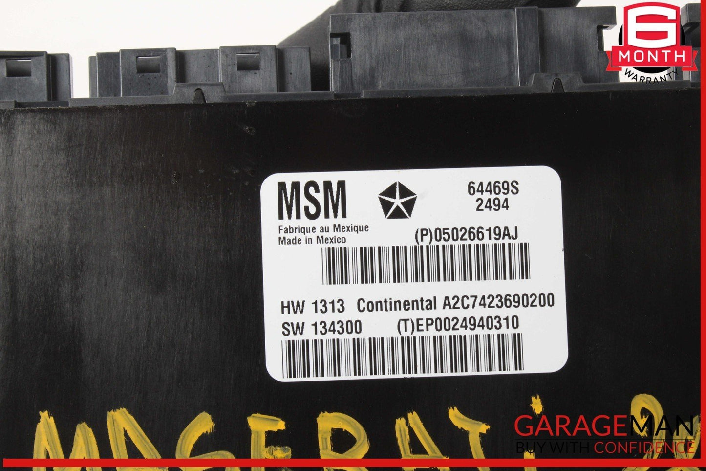 14-20 Maserati Quattroporte M156 Front Left Side Seat Control Module Unit OEM