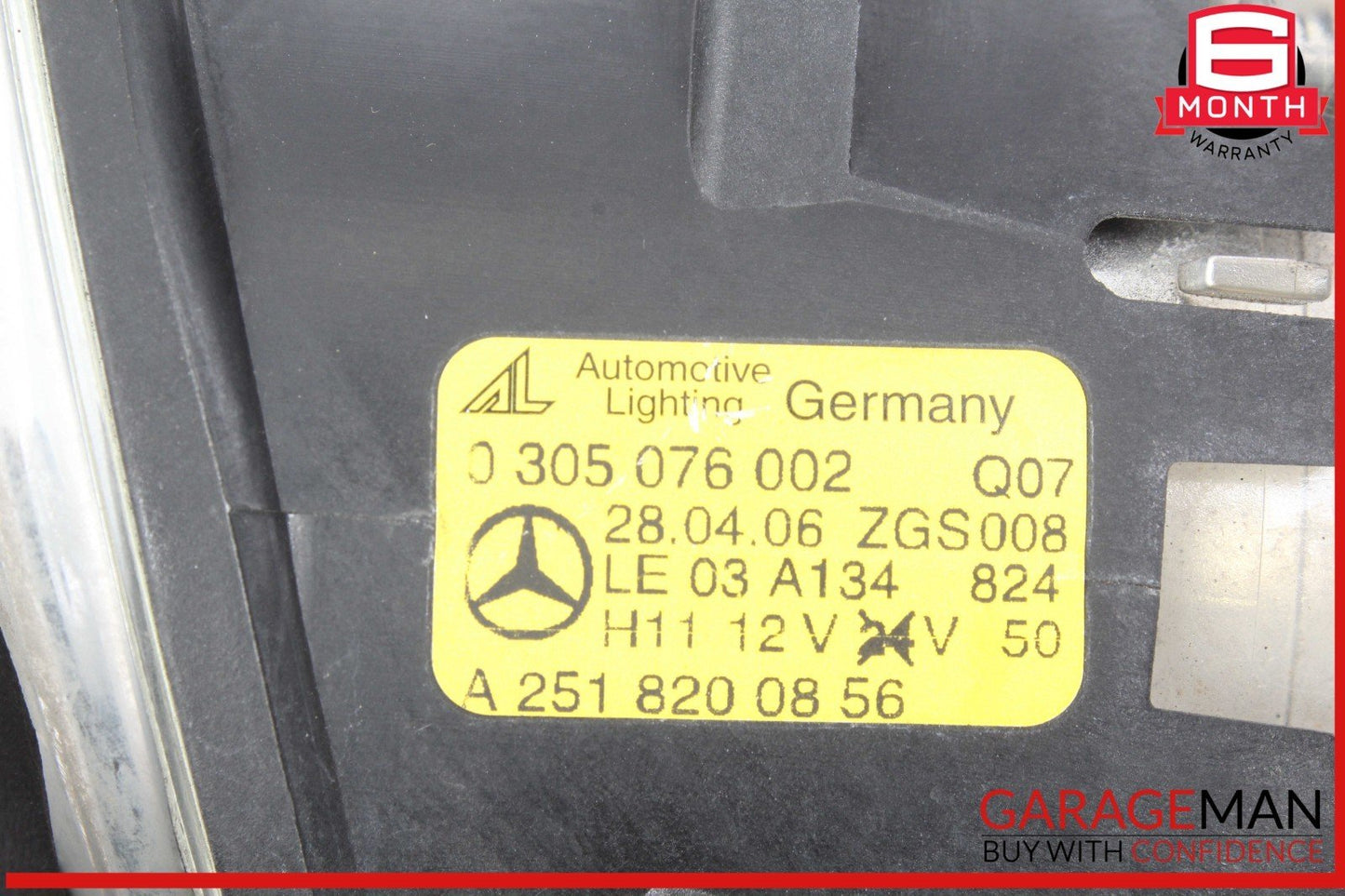 06-12 Mercedes W164 ML350 E350 Front Right Side Bumper Fog Light Lamp OEM