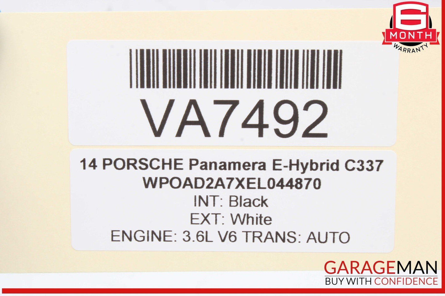 14-16 Porsche Panamera 970 E-Hybrid High Voltage Electric Battery Heater OEM