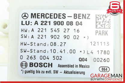10-13 Mercedes W221 S550 S63 AMG Rear Parking Parktronic Control Module Unit OEM