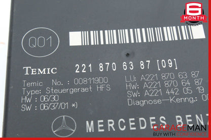 07-09 Mercedes CL550 S550 S63 AMG Trunk Release Remote Open Close Module