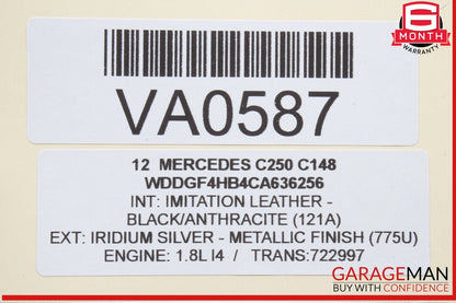 08-18 Mercedes W204 C250 E350 Rear Left Driver Side Door Control Module OEM