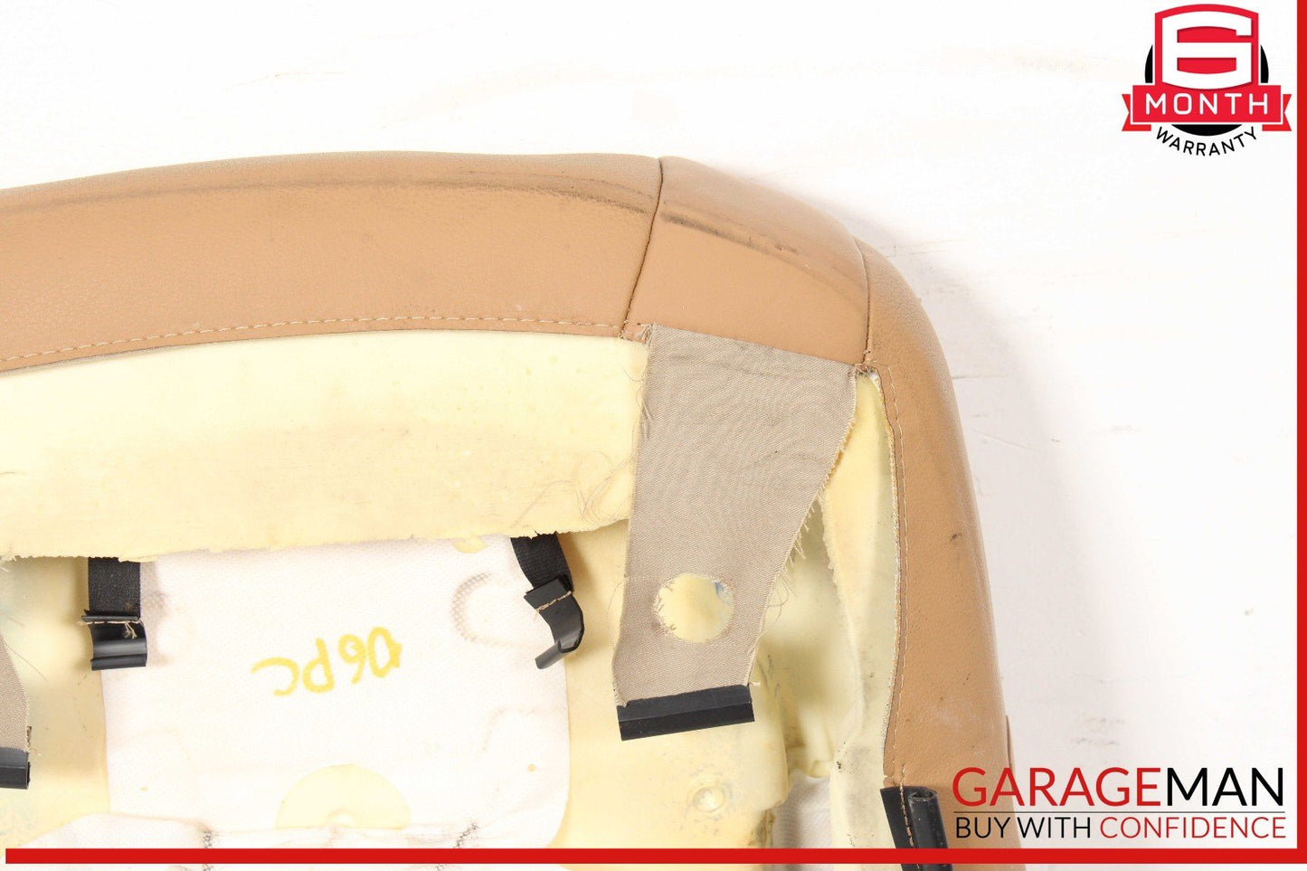 03-10 Porsche Cayenne 955 Front Right Side Top Upper Seat Cushion Cover OEM