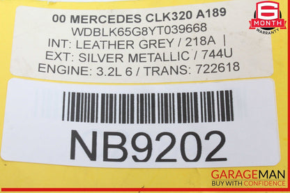 97-03 Mercedes W208 CLK320 CLK430 Rear Left Driver Side Inner Tail Light Lamp