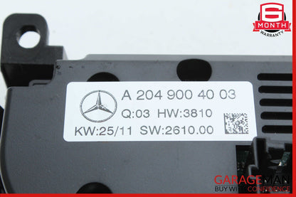 12-14 Mercedes C250 C350 AC A/C Climate Temperature Heater Switch Control Panel