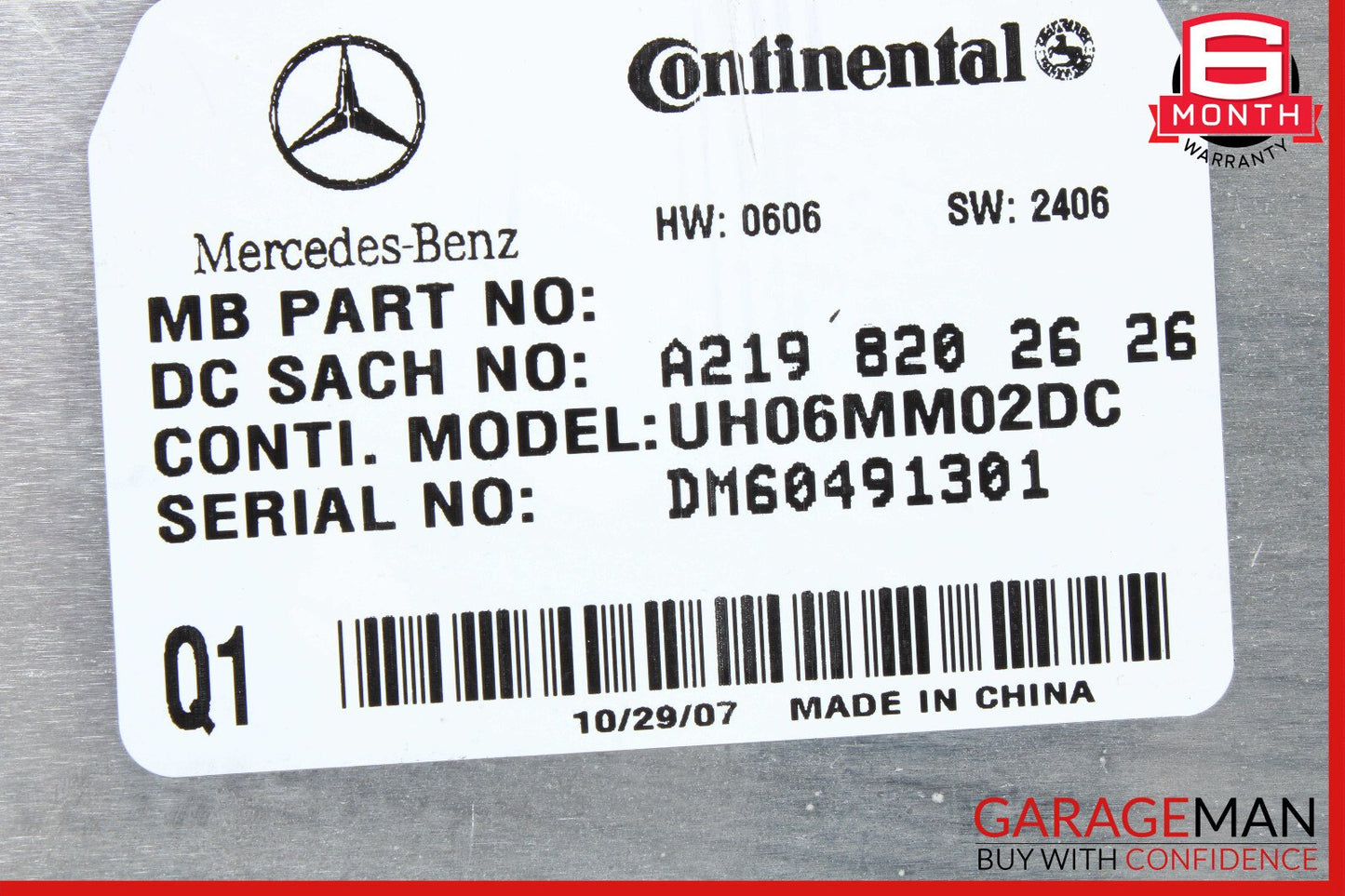 06-09 Mercedes W211 E63 ML550 Communication Control Module 2198202626 OEM