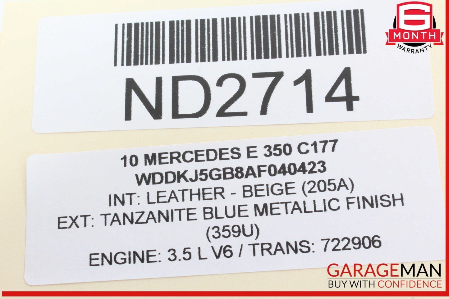 08-18 Mercedes W212 E350 E400 C250 Front Left Side Door Control Module Unit OEM