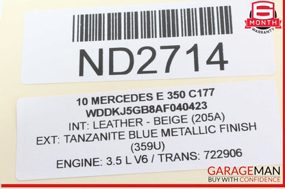 08-18 Mercedes W212 E350 E400 C250 Front Left Side Door Control Module Unit OEM