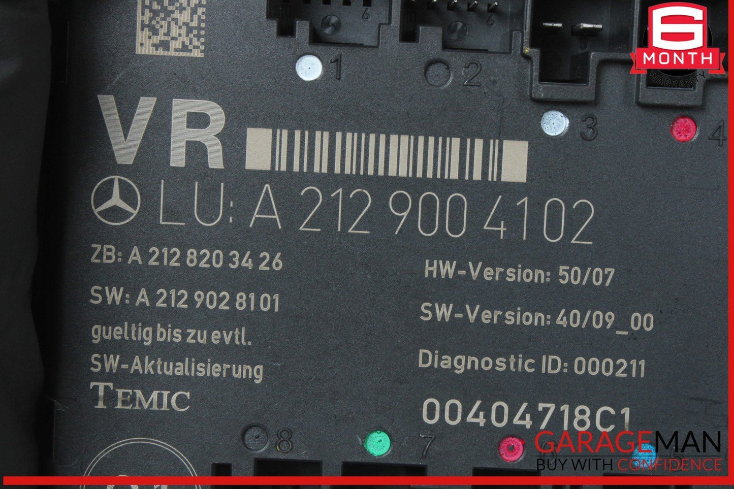 08-14 Mercedes X204 GLK350 Front Right Passenger Side Door Control Module Unit
