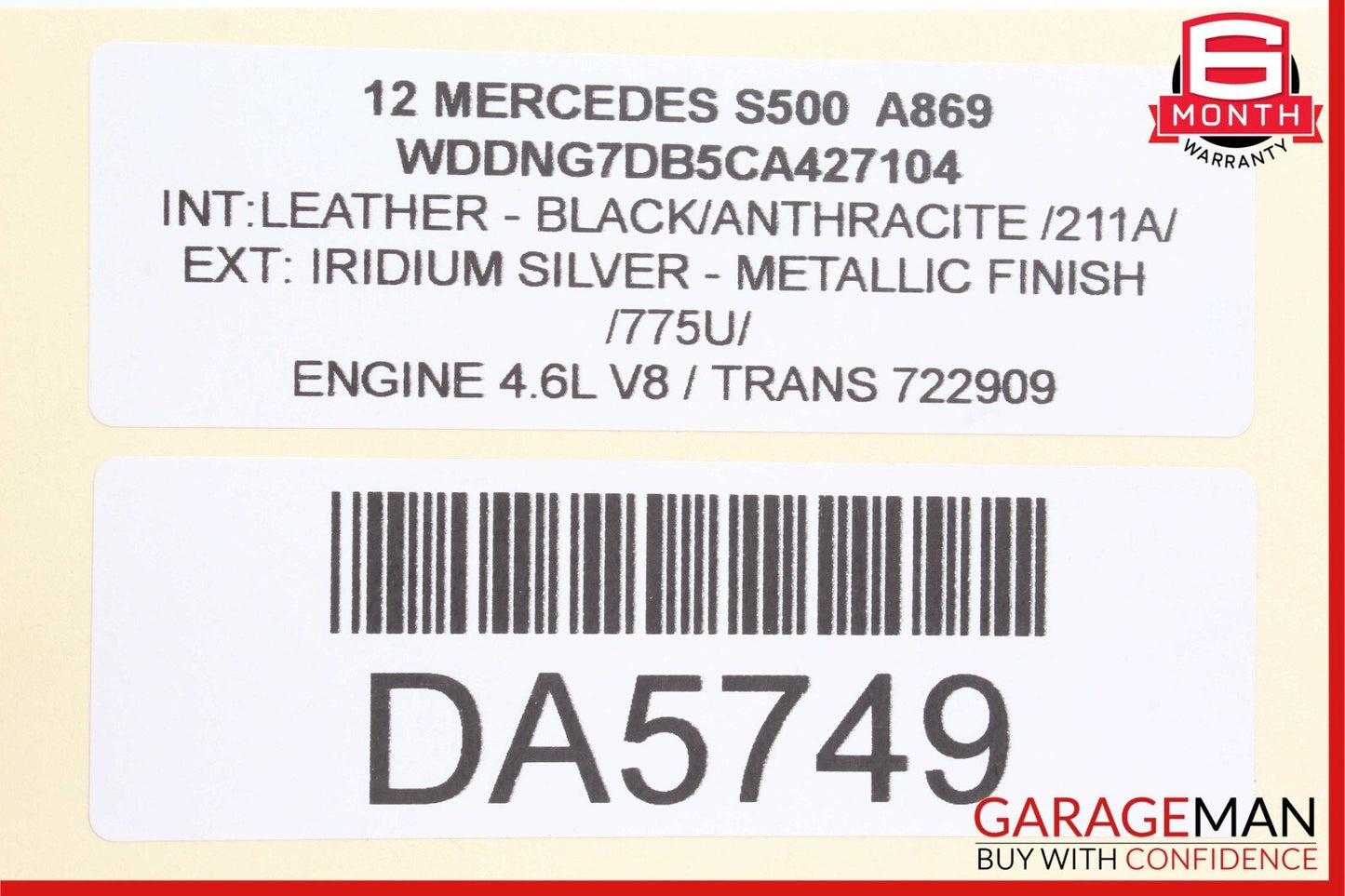 07-13 Mercedes W221 S450 S550 S63 AMG Top Shark Fin Antenna Roof GPS Silver
