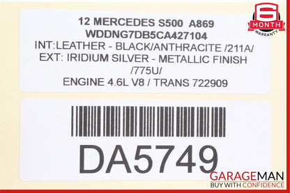 07-13 Mercedes W221 S450 S550 S63 AMG Top Shark Fin Antenna Roof GPS Silver