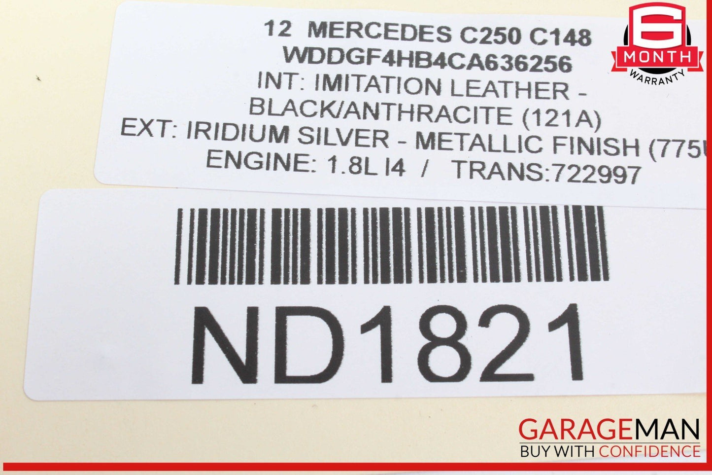 08-18 Mercedes W204 C250 E350 Rear Left Side Door Control Module 2129003906 OEM