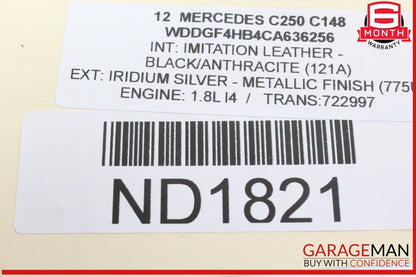 08-18 Mercedes W204 C250 E350 Rear Left Side Door Control Module 2129003906 OEM