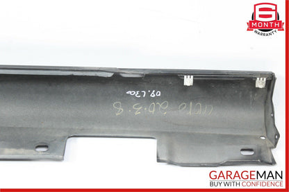08-14 Mercedes W204 C280 AMG Sport Sedan Left Side Skirt Rocker Panel Black