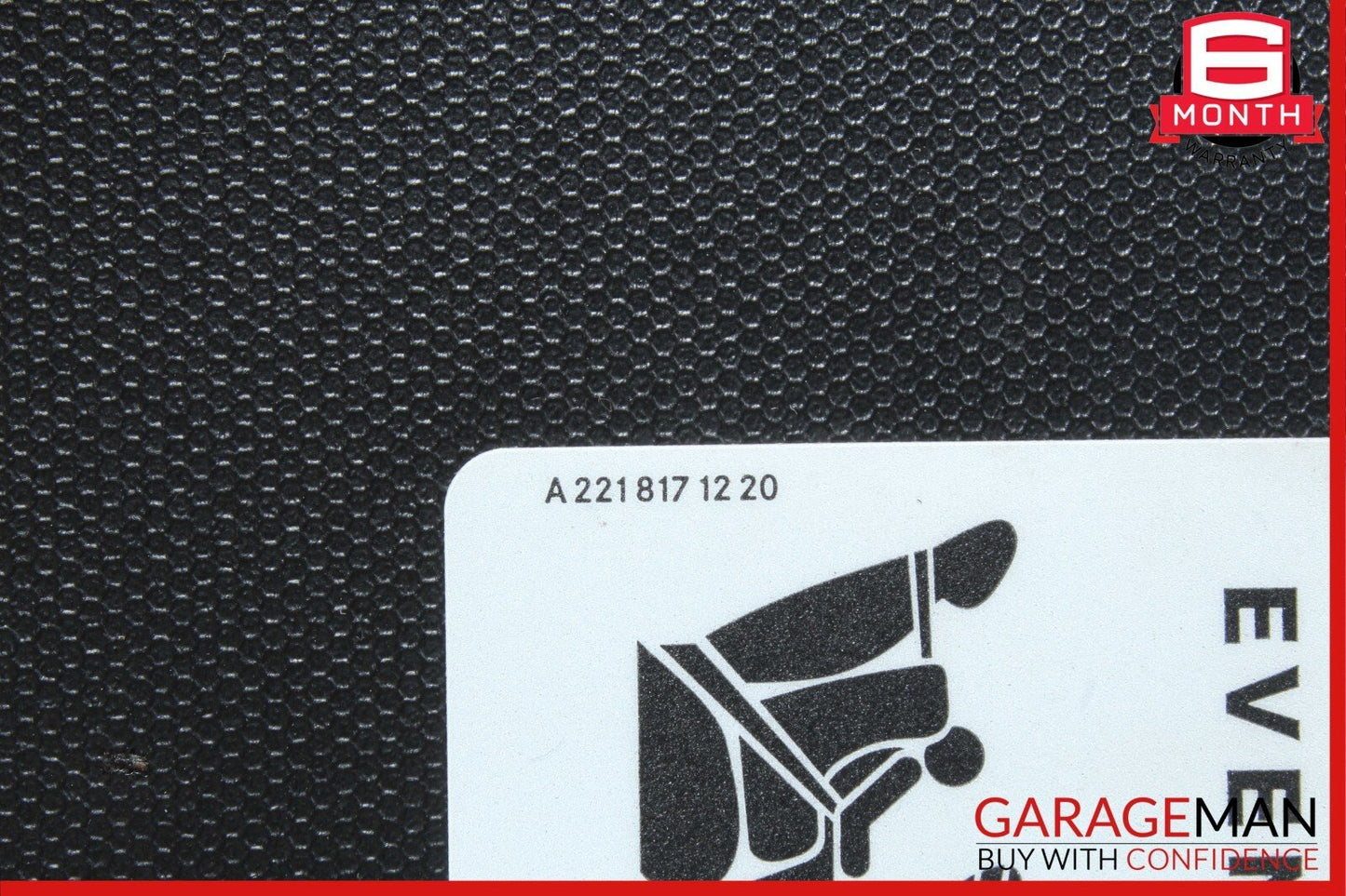 08-15 Mercedes W204 C300 C350 Front Right Side Sunvisor Sun Visor Shade Black
