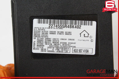 12-18 Audi A5 A4 A6 A7 Garage Door Homelink Control Module Unit 4G0907410A OEM