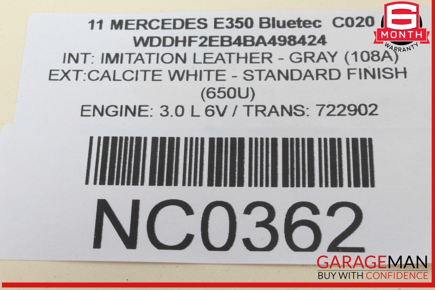 10-14 Mercedes W212 E350 Bluetec Rear Bumper Parking Sensor Wire Harness PDC OEM