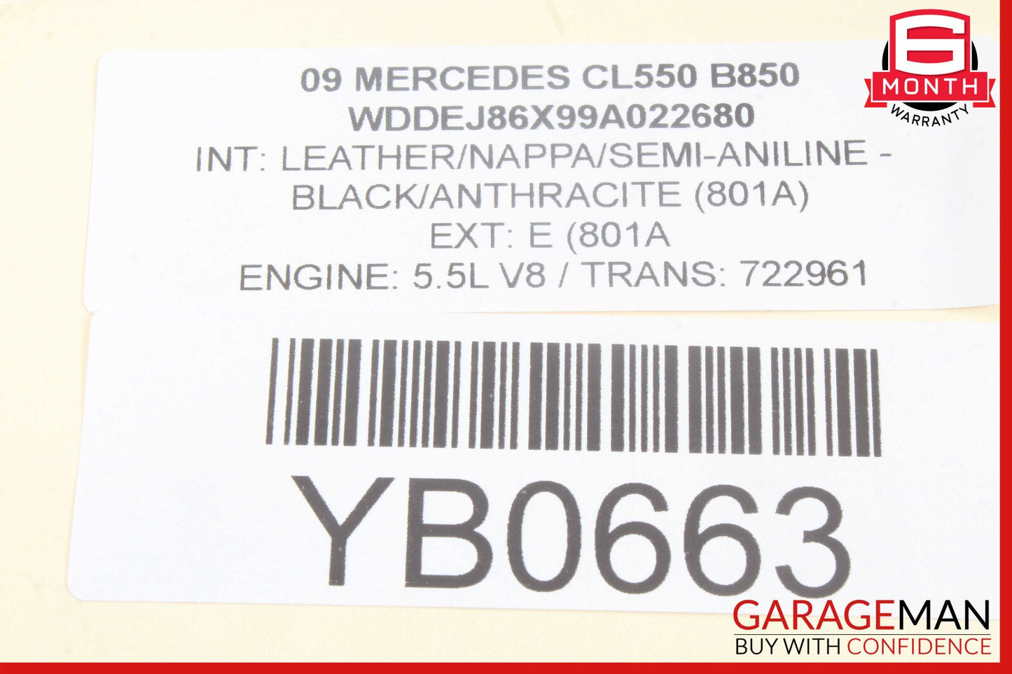 07-13 Mercedes W216 CL550 CL600 Gas Accelerator Pedal 2213000104 OEM