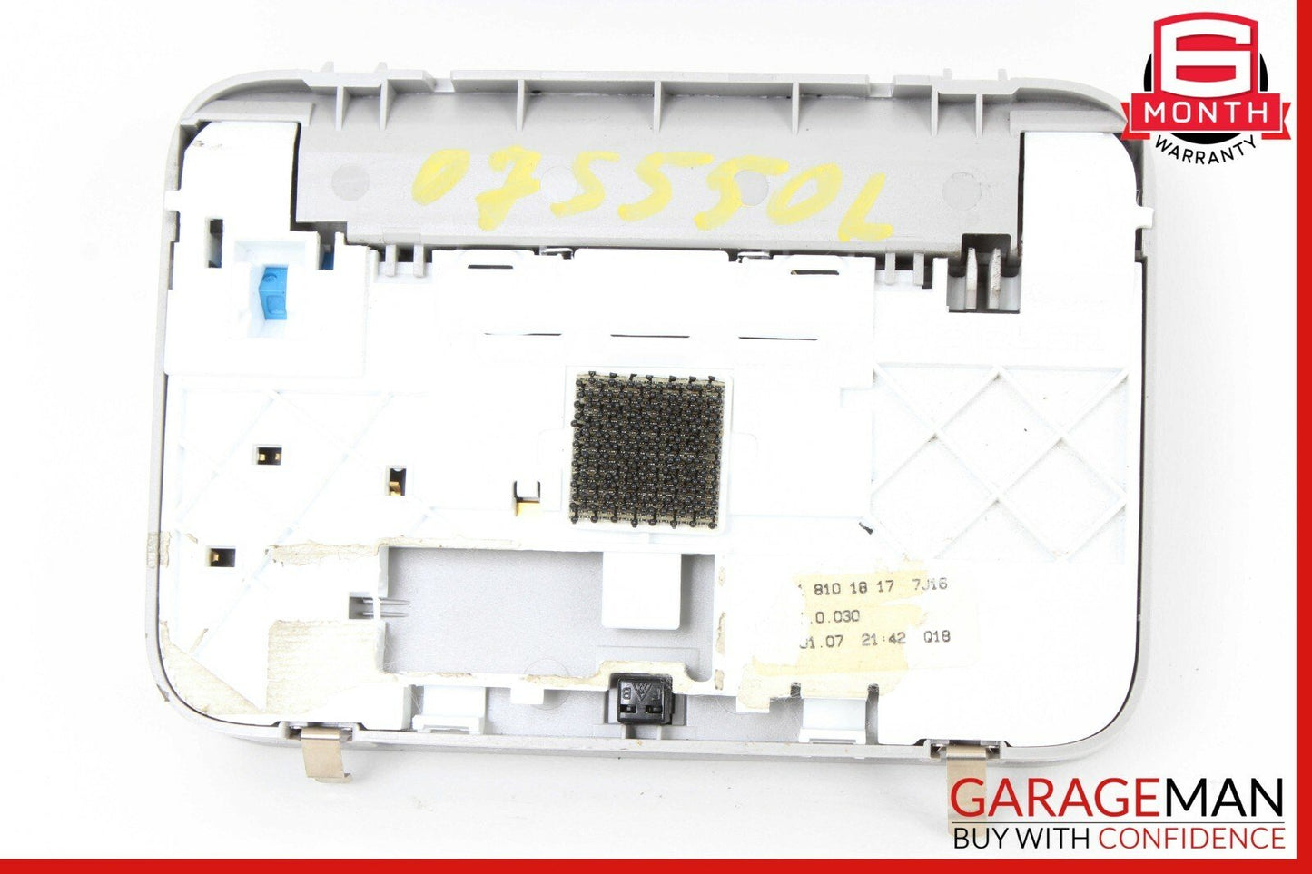 07-09 Mercedes W221 S450 S550 Rear Left Driver Side Overhead Vanity Mirror Gray