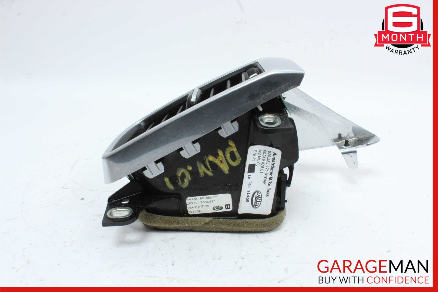 10-15 Porsche Panamera 970 Rear Left Center Console A/C AC Air Vent Trim OEM