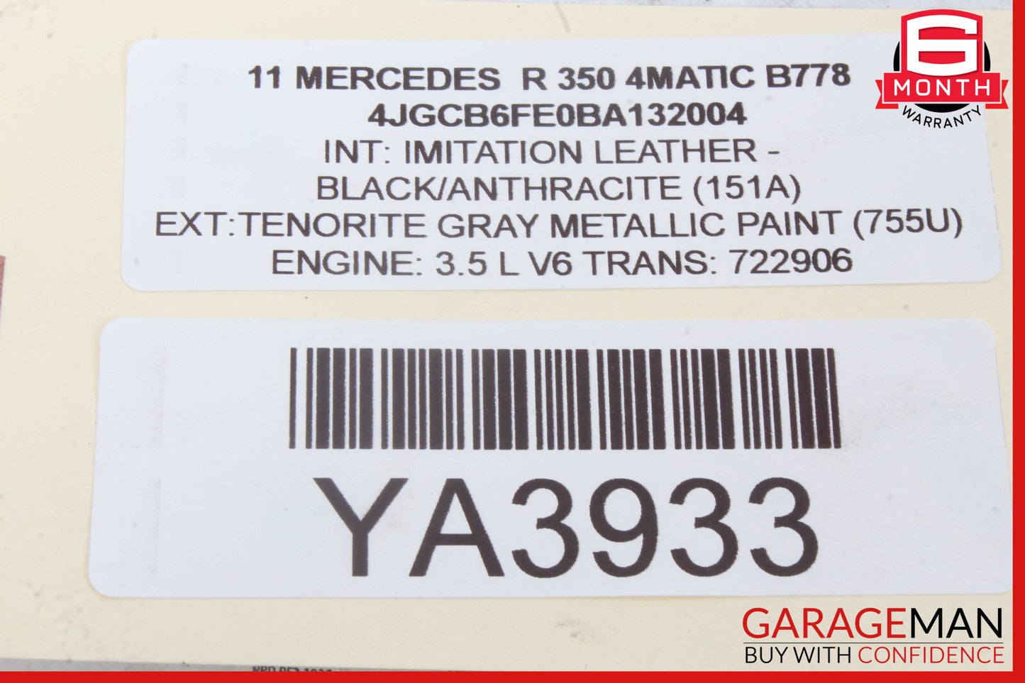 06-12 Mercedes W251 R350 Rear A/C Heater Climate Control Switch Unit OEM