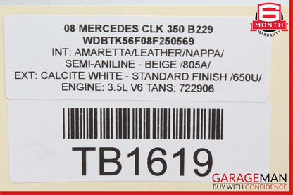 06-09 Mercedes W209 CLK350 DENSO A/C AC Air Conditioning Compressor Pump OEM