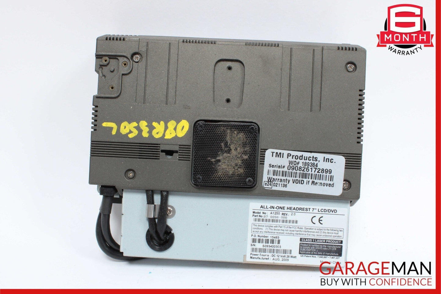 06-10 Mercedes W251 R350 ML550 Headrest Screen Monitor Display Visualogic OEM