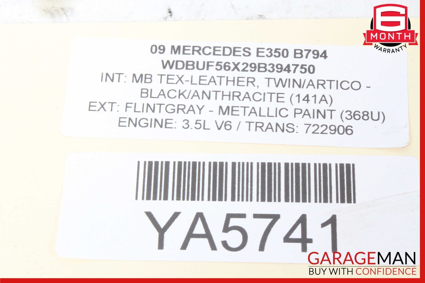 06-09 Mercedes W211 E350 CLK350 Front Left Driver Side Foglight Fog Light Lamp