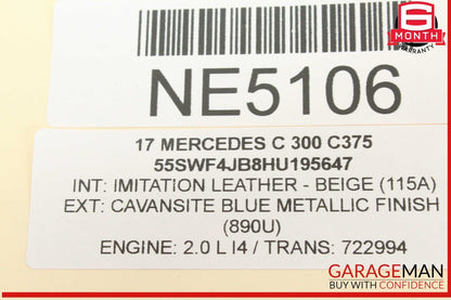 15-18 Mercedes W205 C300 C350 C43 AMG Headlight LED Control Module OEM