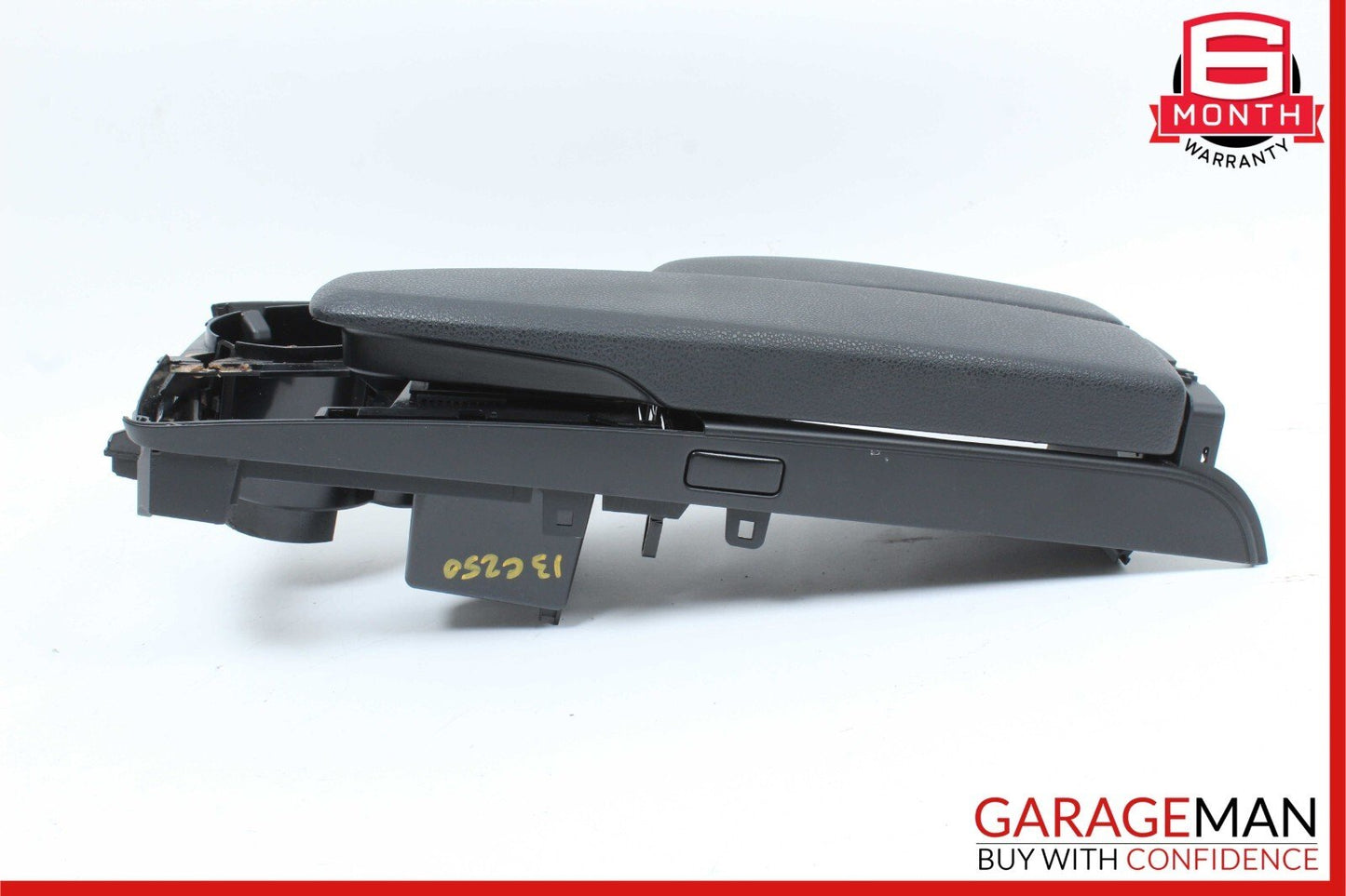 08-14 Mercedes W204 C250 Console Armrest Cup Holder Tray Compartment Black OEM