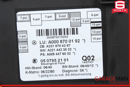 07-13 Mercedes W221 S550 S400 Rear Right or Left Side Door Control Module OEM