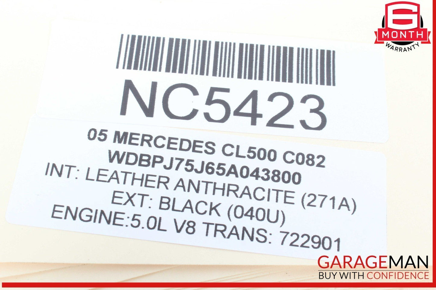 03-06 Mercedes W215 CL500 CL65 AMG Center Console Switch 2158214251 OEM