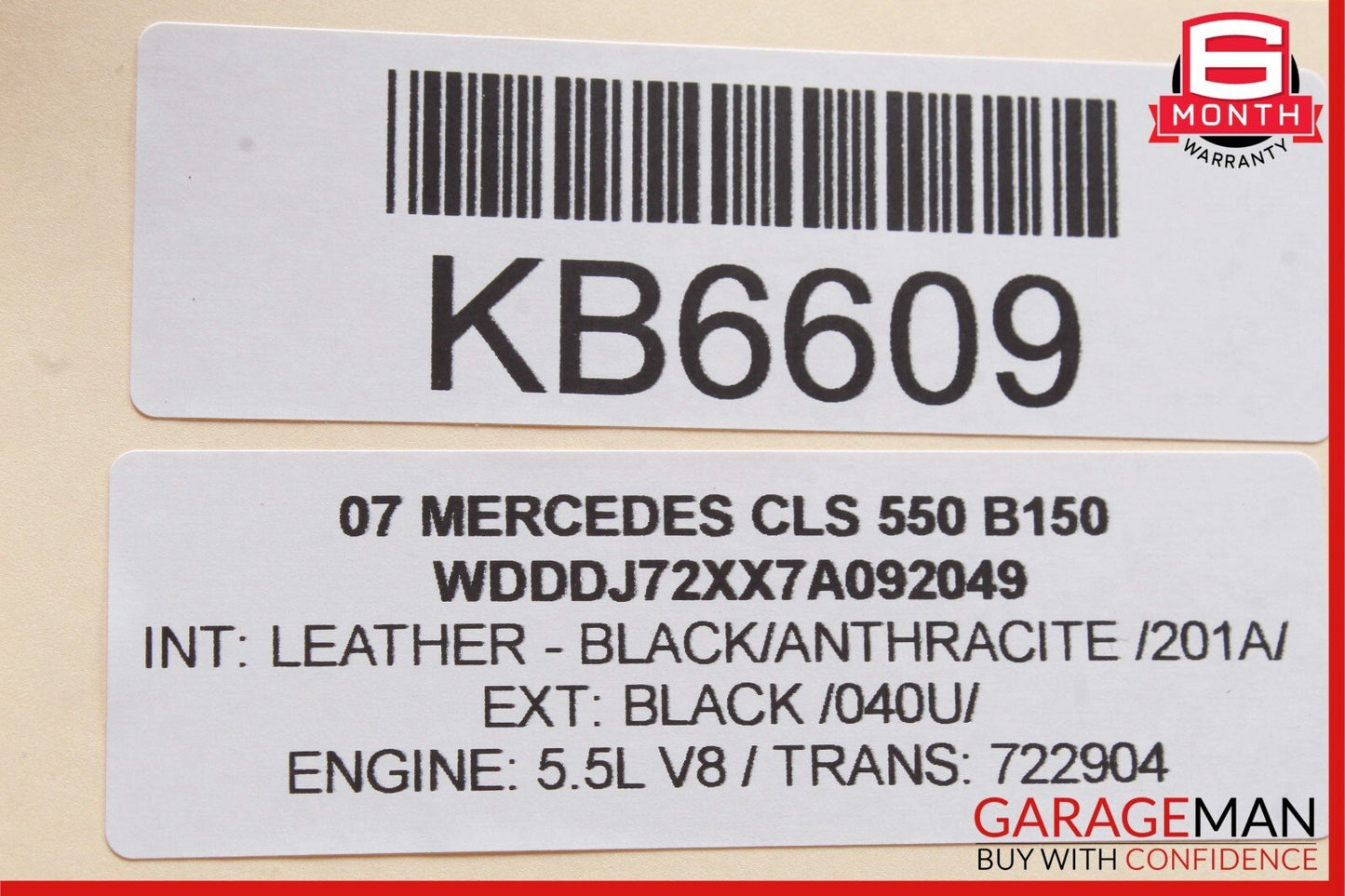 03-11 Mercedes W219 CLS550 Rear Left Door Keyless Go Control Module Unit OEM