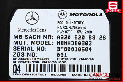 00-06 Mercedes W220 S500 SL500 CL500 Voice Command Control Module 2208208826 OEM