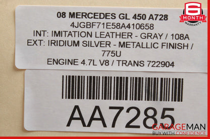 06-12 Mercedes GL450 GL550 ML550 Hazard Control Switch Panel Unit