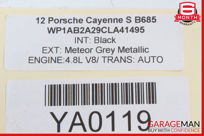 11-14 Porsche Cayenne 958 S Ignition Switch Control Module w/o Key 7PP905865 OEM