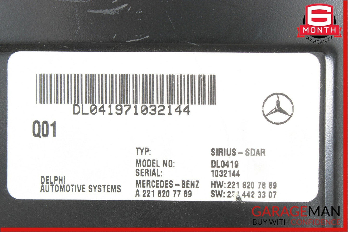 07-09 Mercedes W221 S550 S600 S63 AMG Sirius Satellite Radio Module Receiver OEM