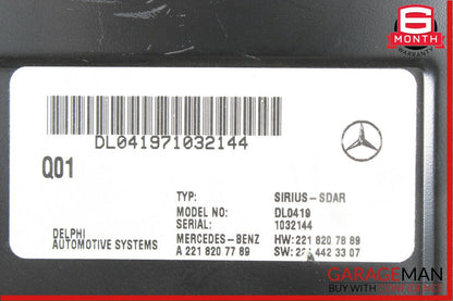 07-09 Mercedes W221 S550 S600 S63 AMG Sirius Satellite Radio Module Receiver OEM