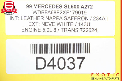 99-02 Mercedes R129 SL500 5 Speed Automatic Transmission Assembly 722.624 150k