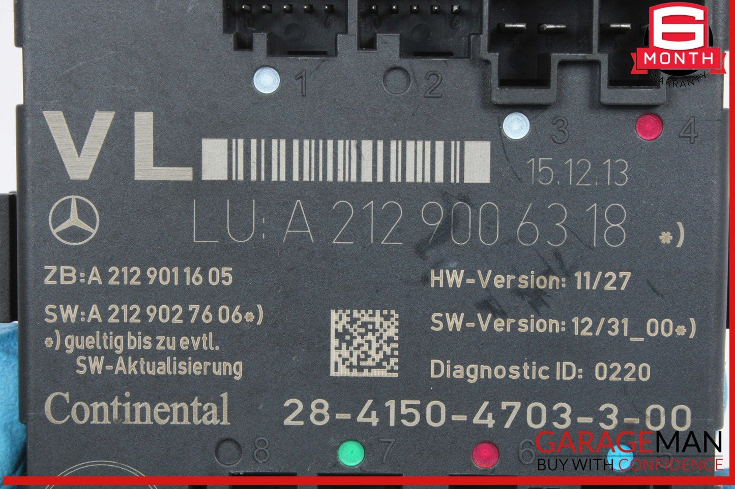 08-18 Mercedes W204 C250 C300 Front Left Side Door Control Module Unit OEM