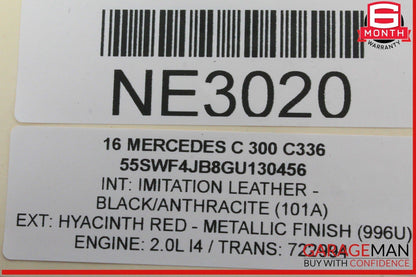 15-20 Mercedes W205 C300 Rear Left Driver Side Door Control Module Unit OEM